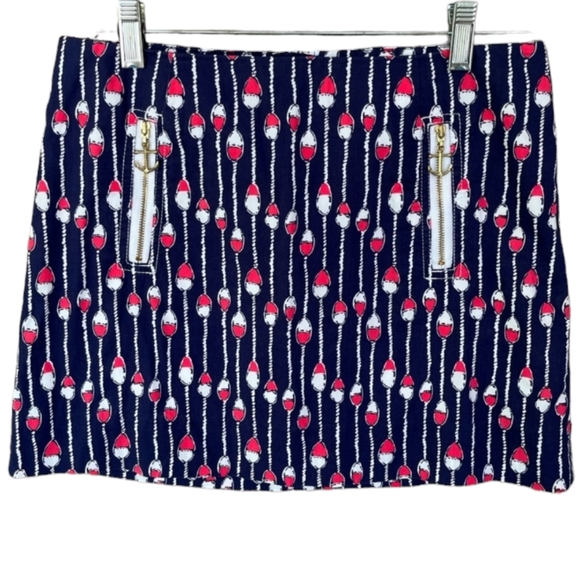 Lilly Pulitzer anchor and buoy skirt, size 0 - Picture 1 of 5